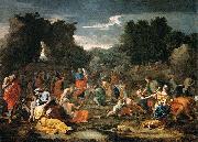 Nicolas Poussin 'The Jews Gathering the Manna in the Desert oil painting